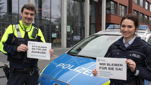 #stayathome Polizei Bonn
